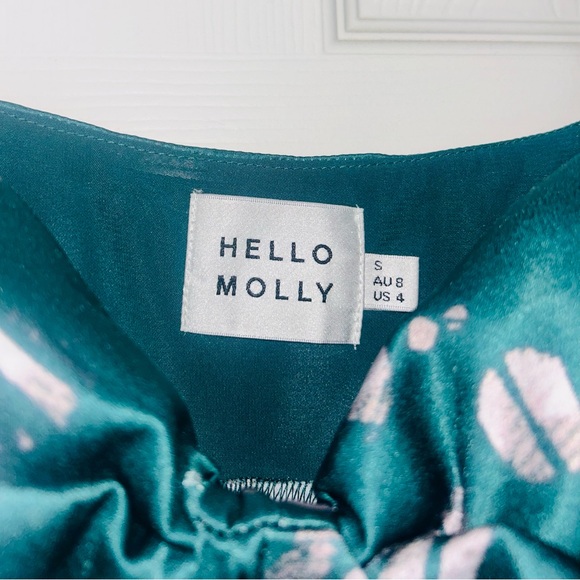 Hello Molly Green Floral midi Dress - Picture 8 of 11